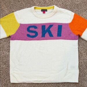 Vince Camuto Colorblock SKI Crewneck Sweater